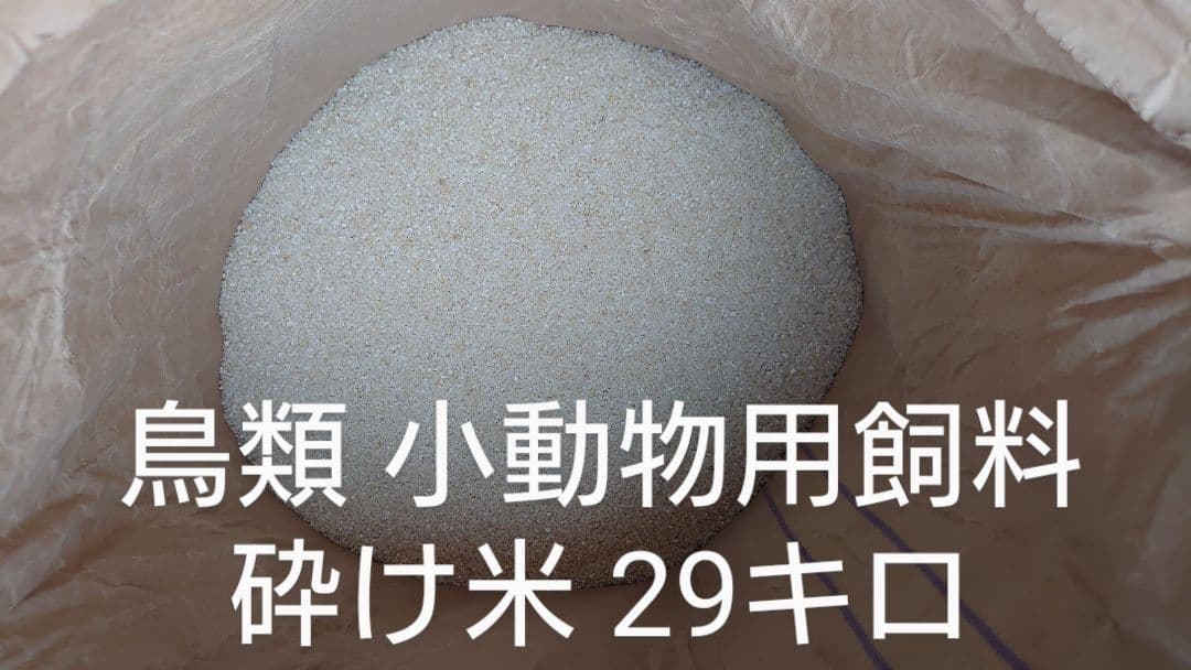 鳥類 小動物用飼料 砕け米 29キロ