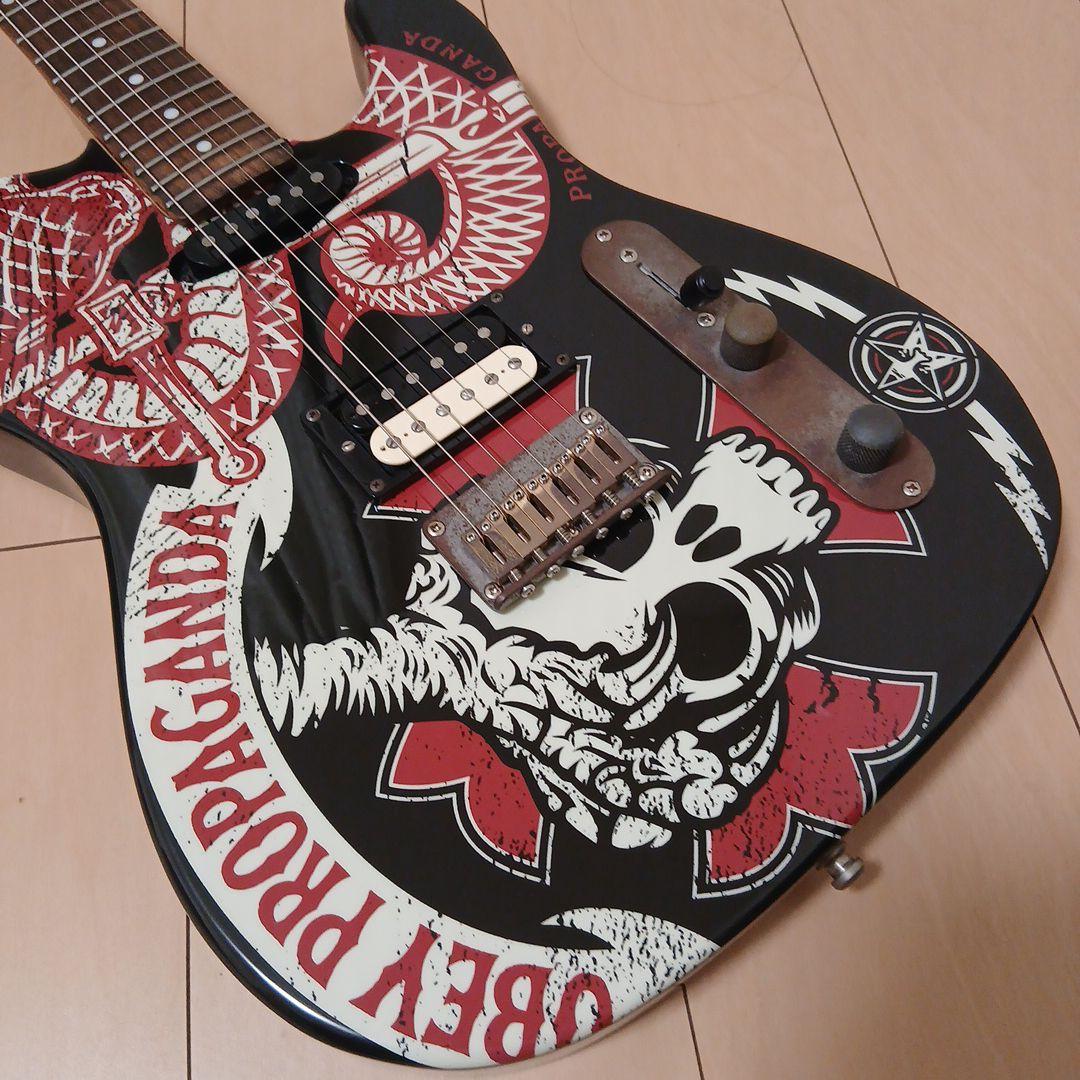 SquierテレキャスターOBEYPROPAGANDA Bare Knuckle