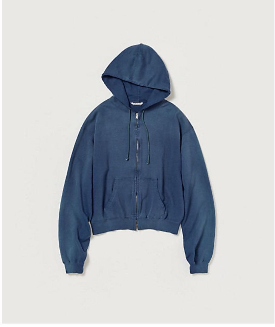 トップス AURALEE PRODUCT DYED SWEAT ZIP PARKA 5