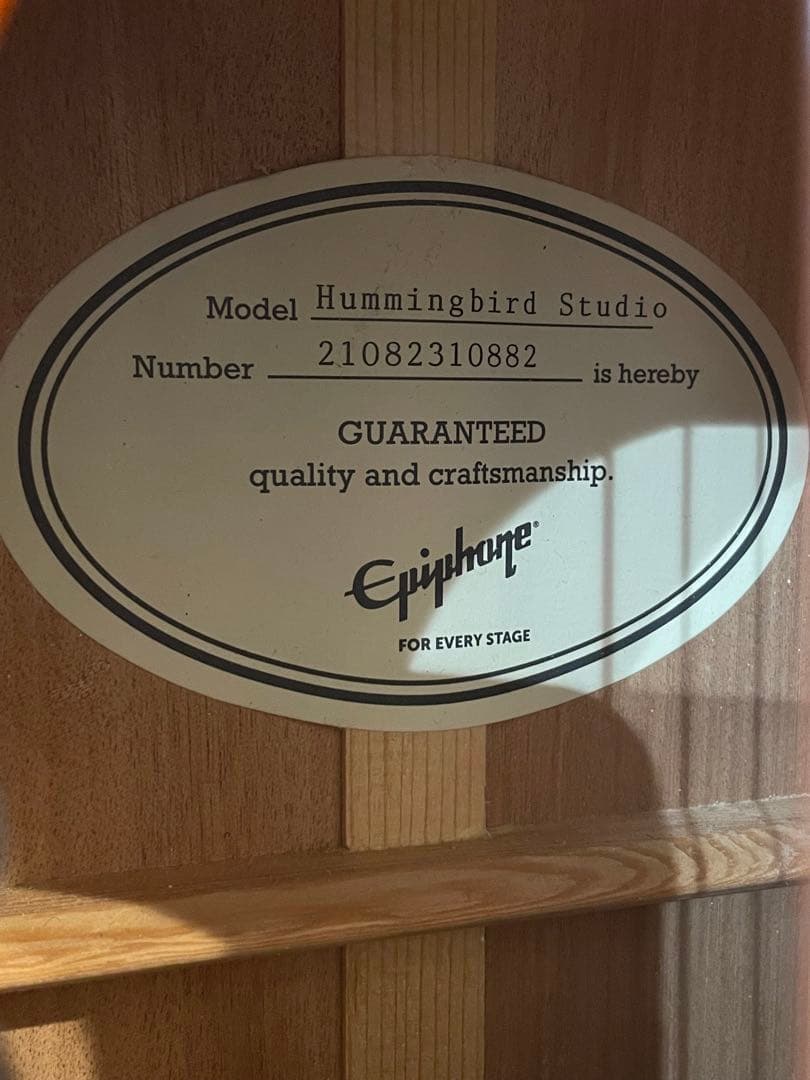 Epiphone Hummingbird Studio 調整済 初心者〜中級者