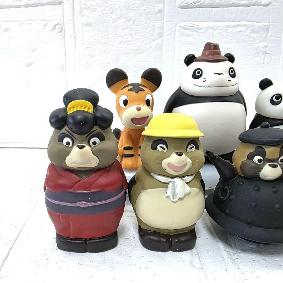 【平成狸合戦ぽんぽこ&パンダコパンダ】指人形　7種セット　未使用　まとめ売り