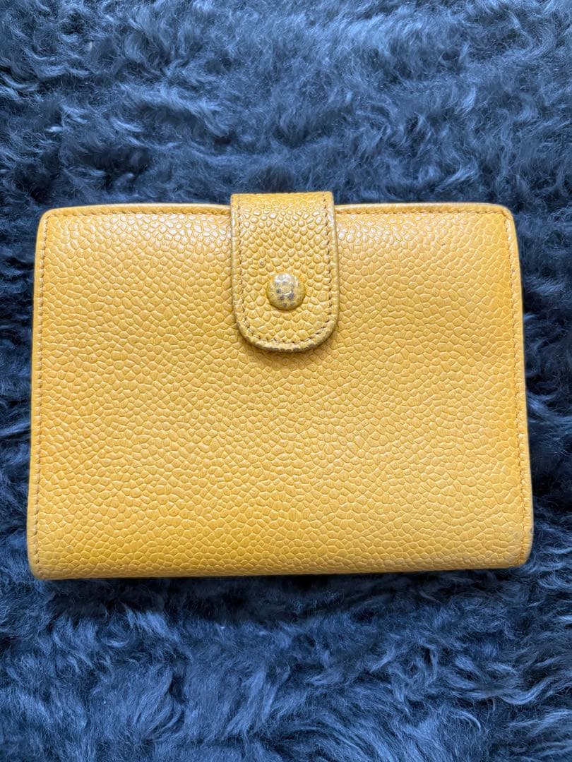 CHANEL ヴィンテージ　黄色財布