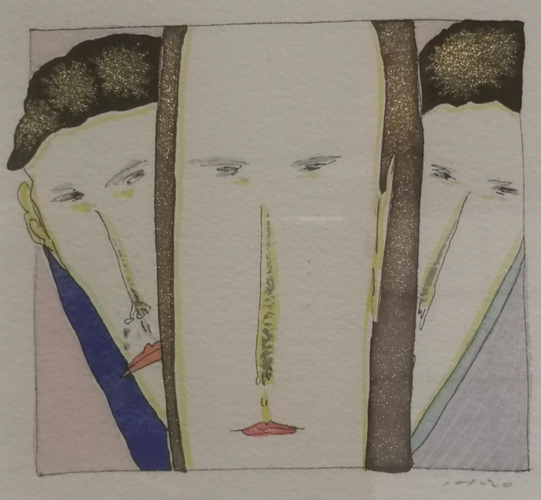 美術館収蔵にお勧め!テンペラ技法の第一人者　安達博文名誉教授の水彩「日記’９８」