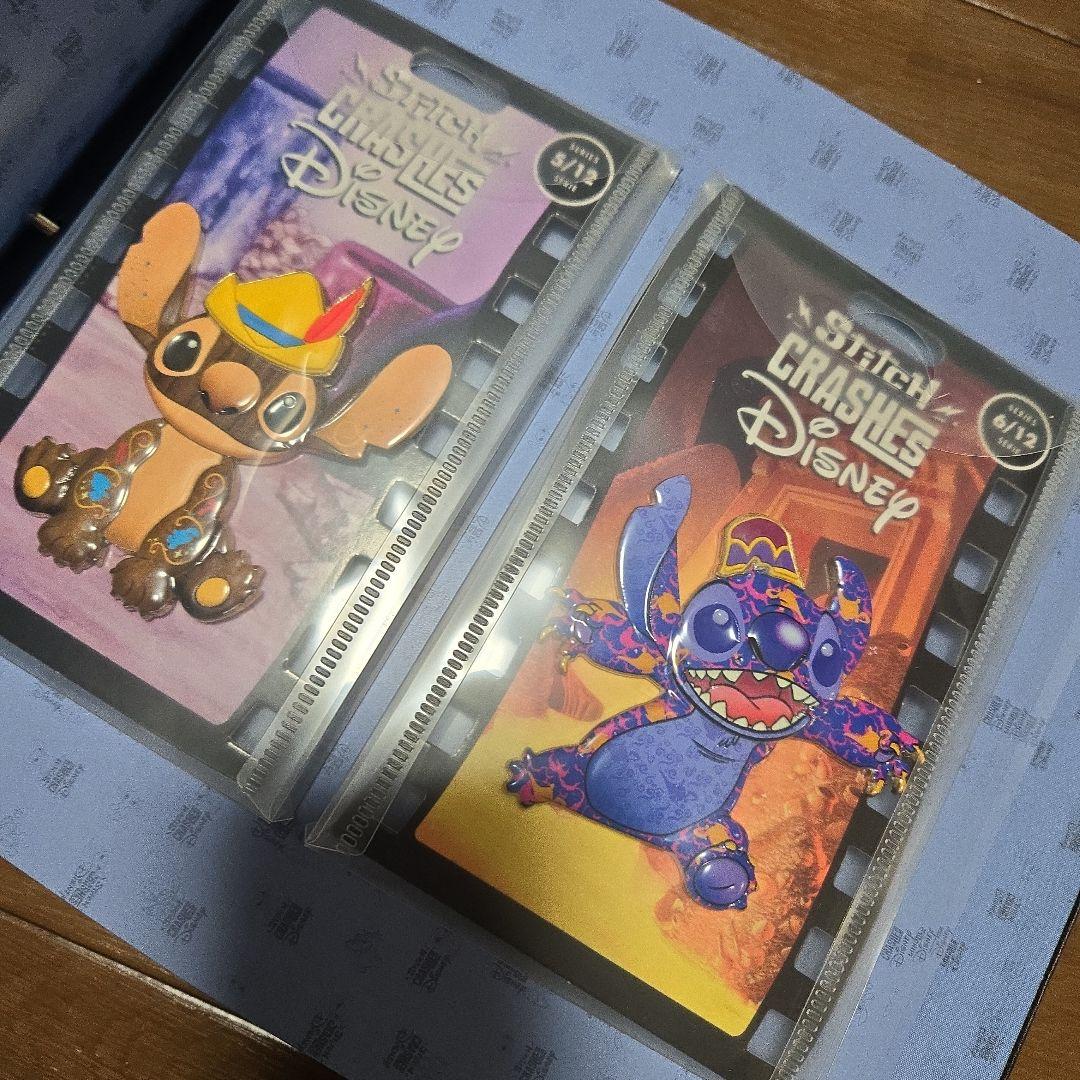 スティッチ　クラッシュコレクション　ディズニーストア　フルコンプ　ピンバッジ