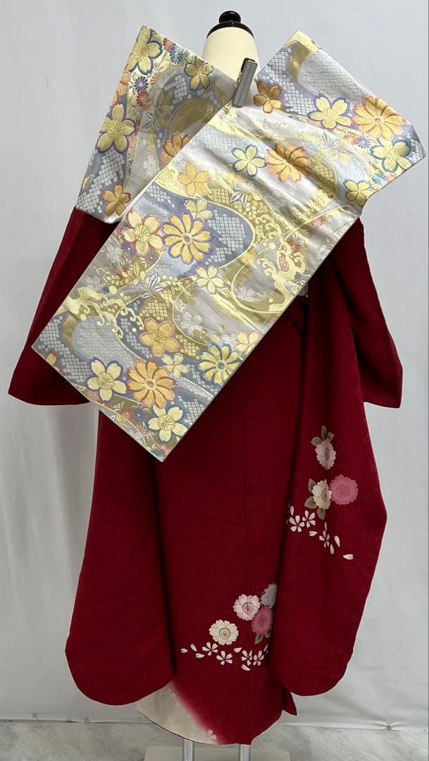 振り袖　フルセット　長襦袢付　成人式　振袖　金彩加工　セット　刺繍入り　573