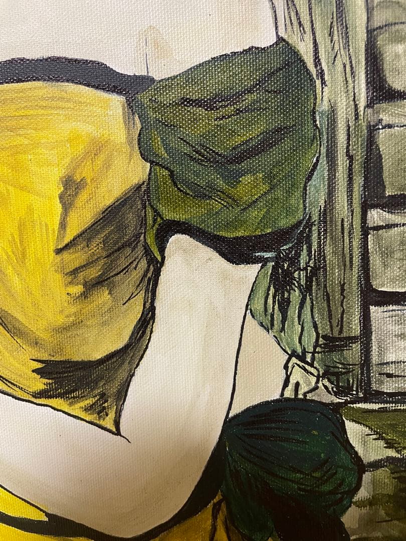 藤田嗣治　花を持つさ少女