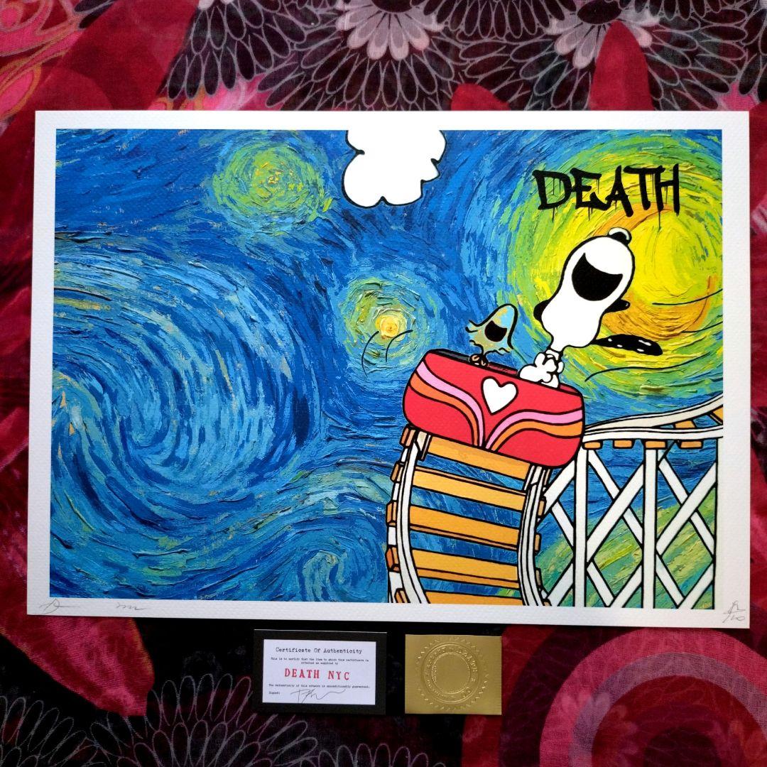 s.kaneko…　フレーム付death nyc 世界限定　スヌーピー