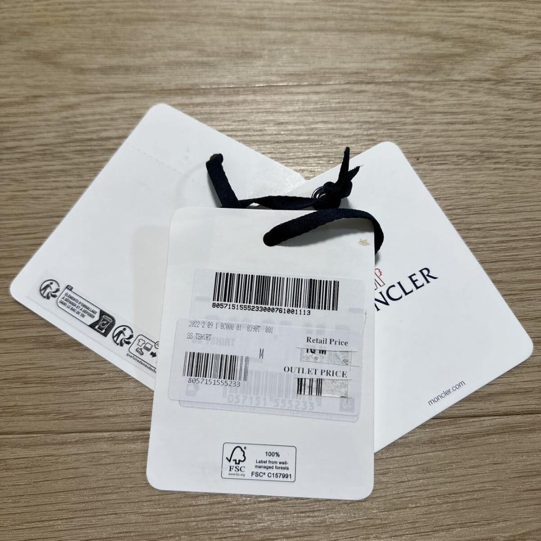 モンクレール ロゴワッペン バックロゴ Tシャツ size M メンズ