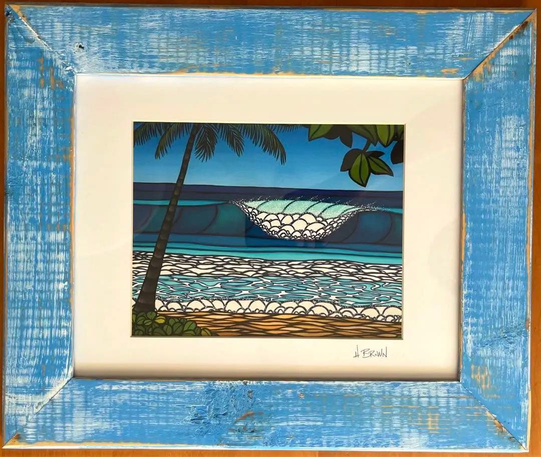 【極美品②】ヘザーブラウン Heather Brown 正規フレーム 絵 ハワイ