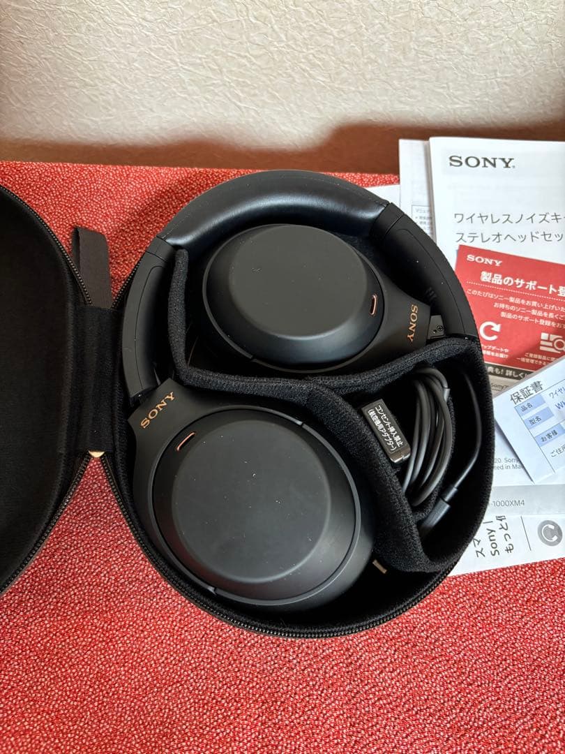 SONY WH-1000XM4 ブラック ソニー ワイヤレスヘッドホン 美品