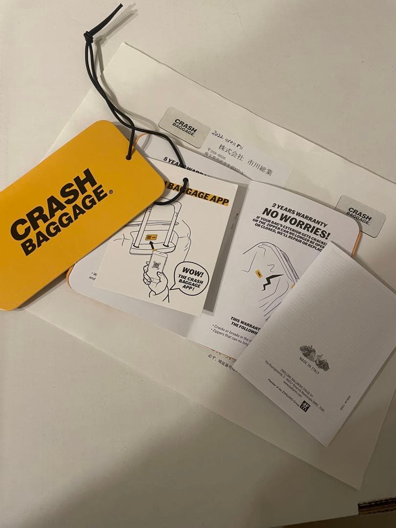 【GWだけ！】CRASH BAGGAGE クラッシュバゲージ　イエロー　Lサイズ