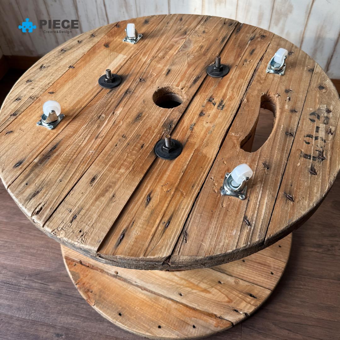ケーブルドラム 電線ドラム テーブル アメリカン インテリア ガレージ 古材NY