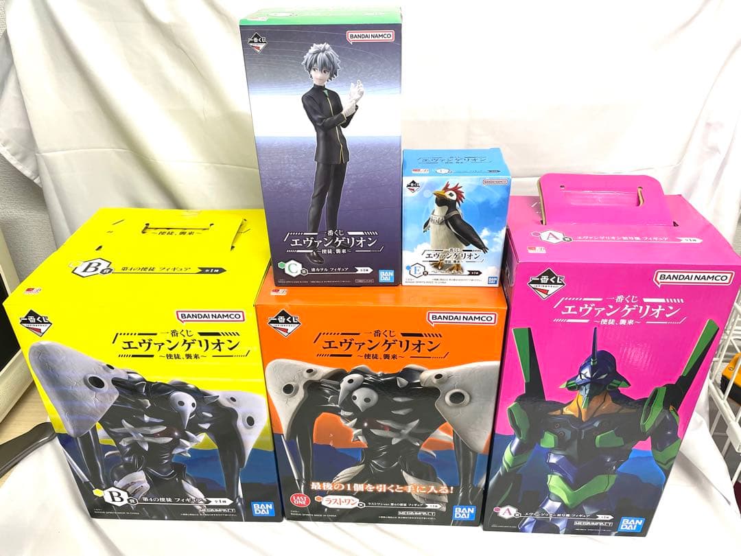 一番くじ エヴァンゲリオン 〜使徒、襲来〜 フィギュア 5点 未開封多数