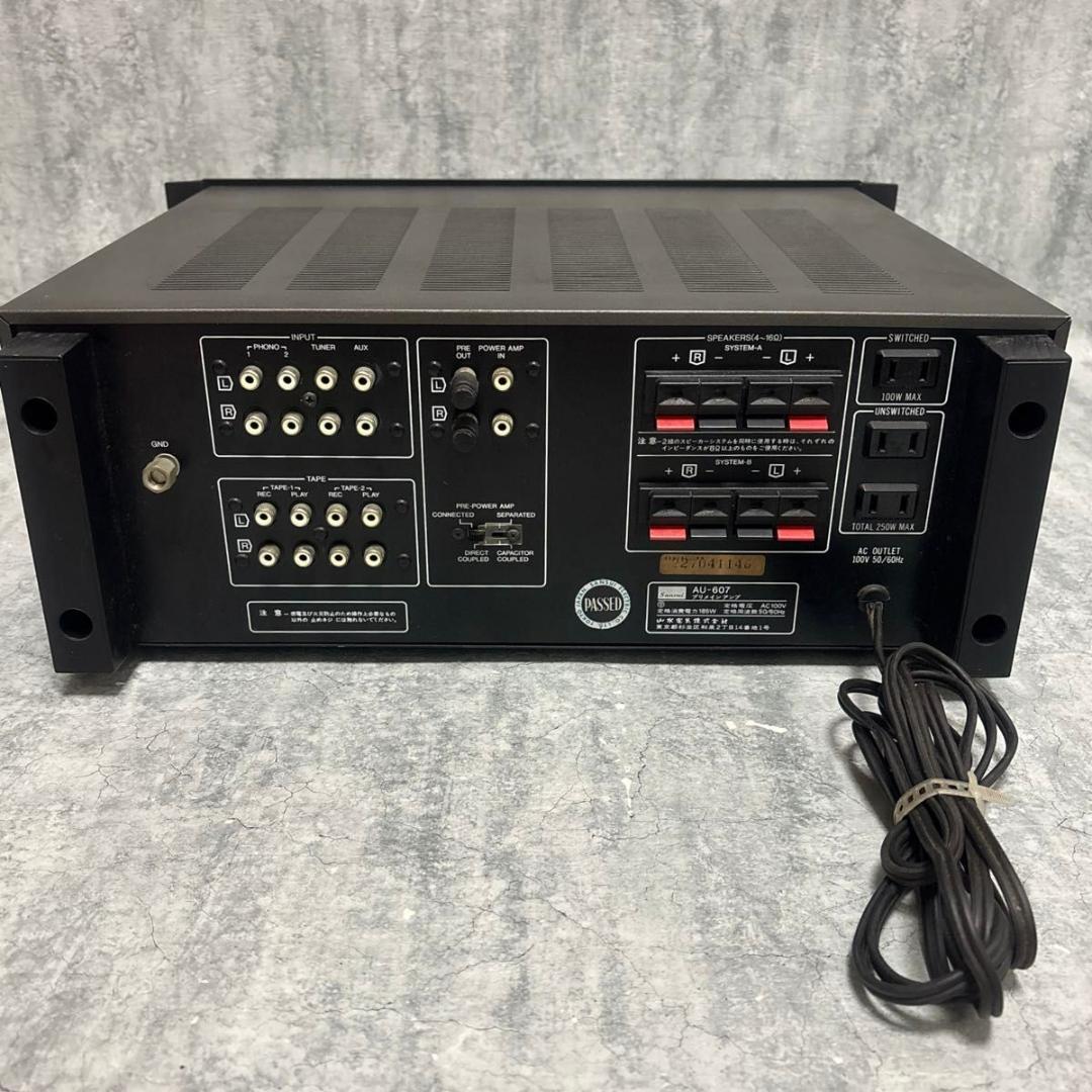 SANSUI プリメインアンプ AU-607 スピーカー出力確認済
