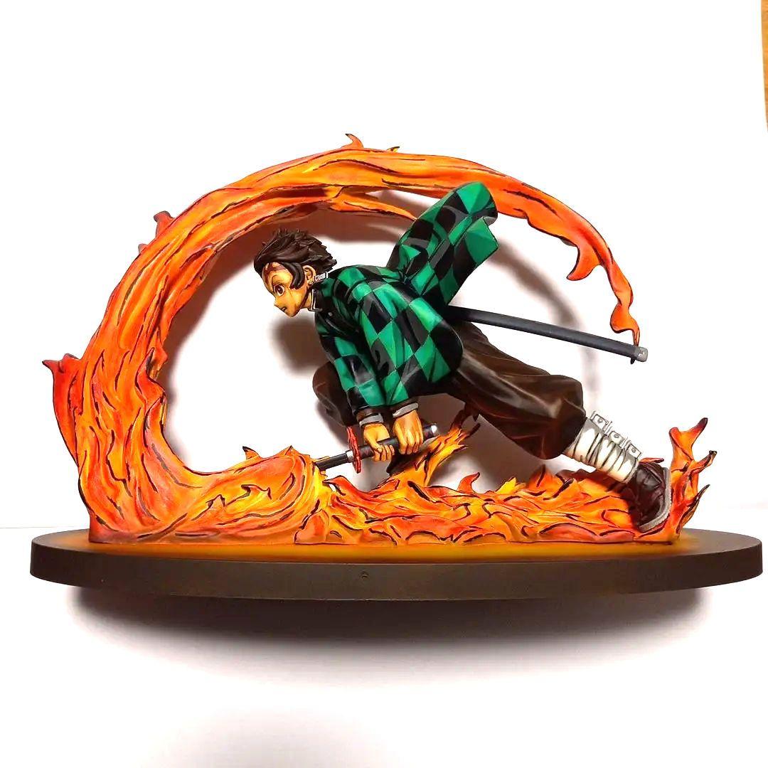 鬼滅の刃 竈門炭治郎 フィギュア リペイント ２次元彩色 ヒノカミ神楽 煉獄