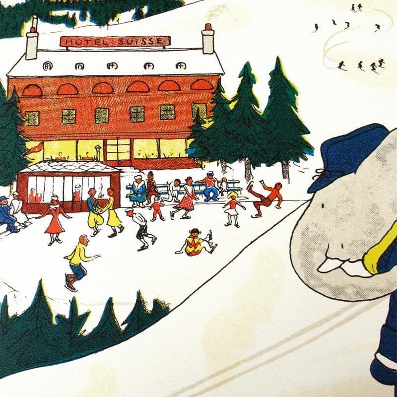 Babar A La Neige 1986年/ジャン ド ブリュノフ/ポスター