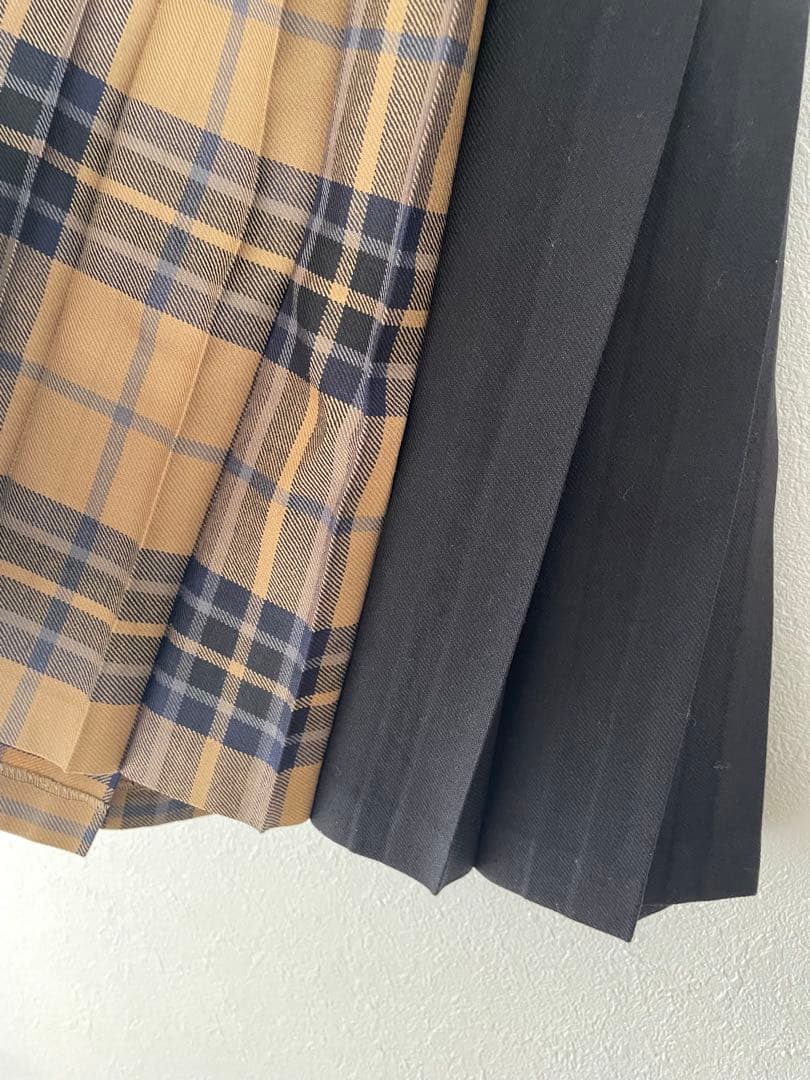 O′NEIL of DUBLIN チェックプリーツスカート ミディ丈