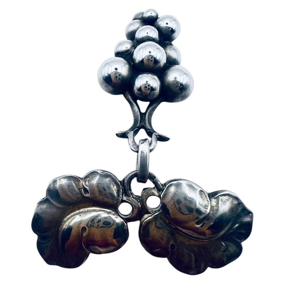 ジョージジェンセン　ムーンライトグレープ　217A シルバー　ブローチ