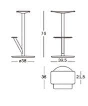 MAGIS/マジス SEQUOIA/セコイア スツール チェア B