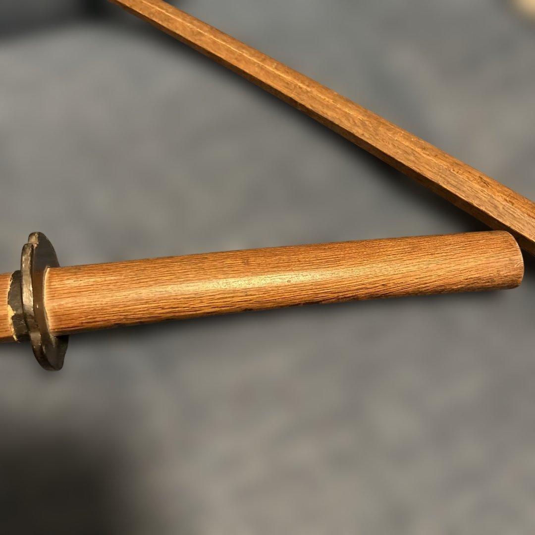 木刀 武蔵松山住 斎藤四郎国房 模擬刀 武具 レトロ アンティーク　骨董品