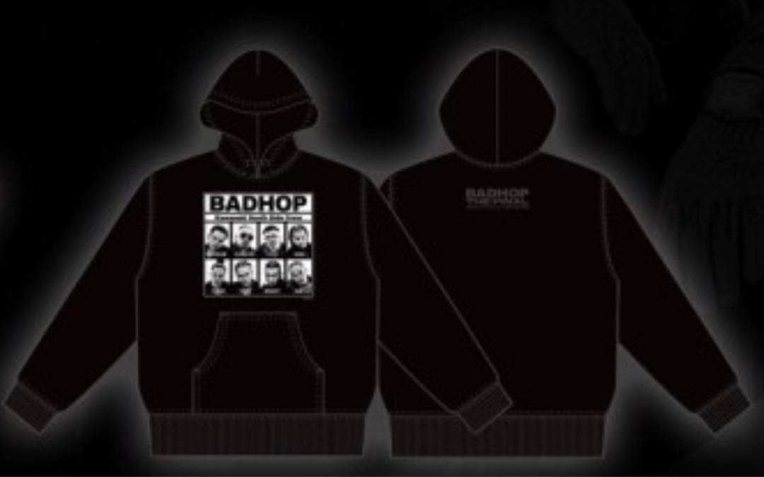 新品未使用　未開封　BADHOP フード付きスウェットシャツ XL 黒