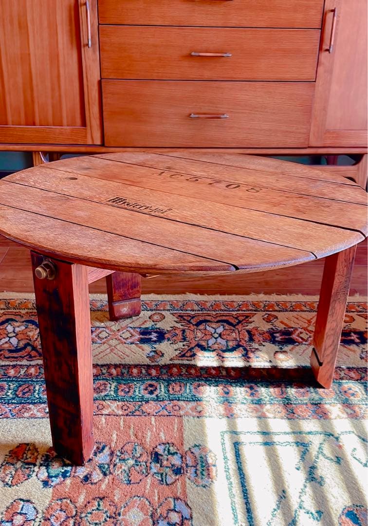 サイドテーブル ミッドセンチュリー 円卓 コーヒーテーブル