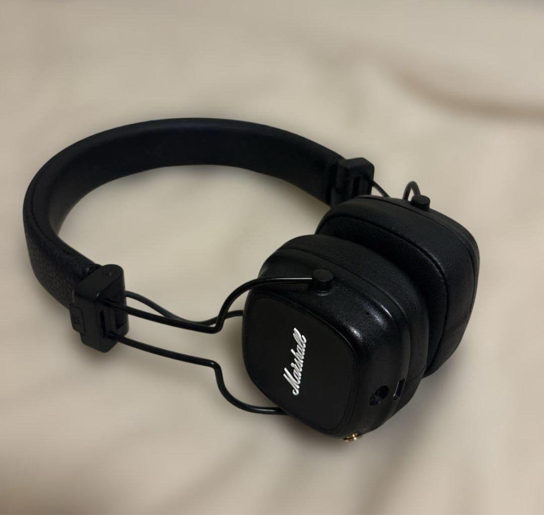 【即購入⭕️】 Marshall ブラック ヘッドホン