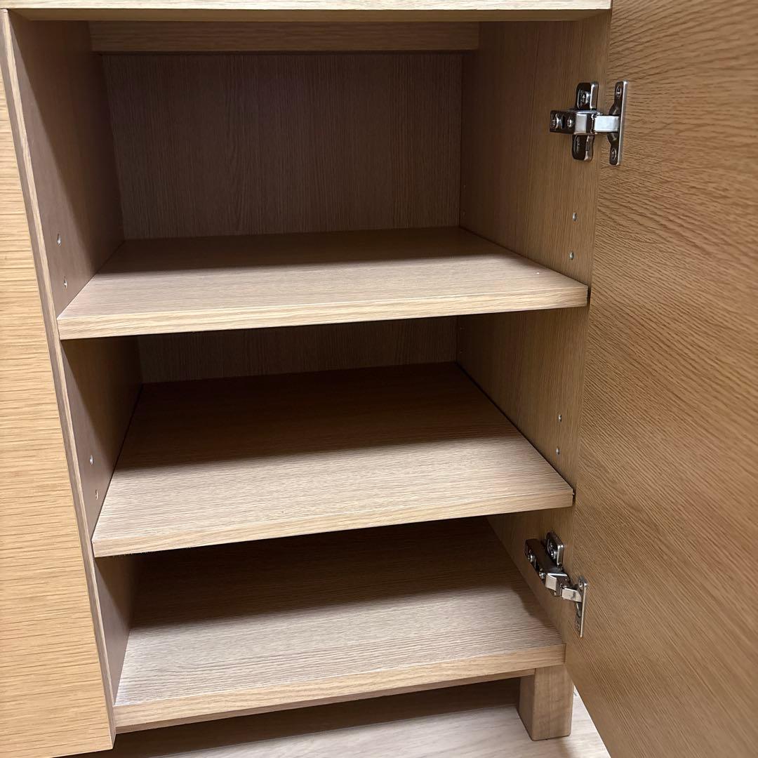 無印良品　オーク材　キャビネット