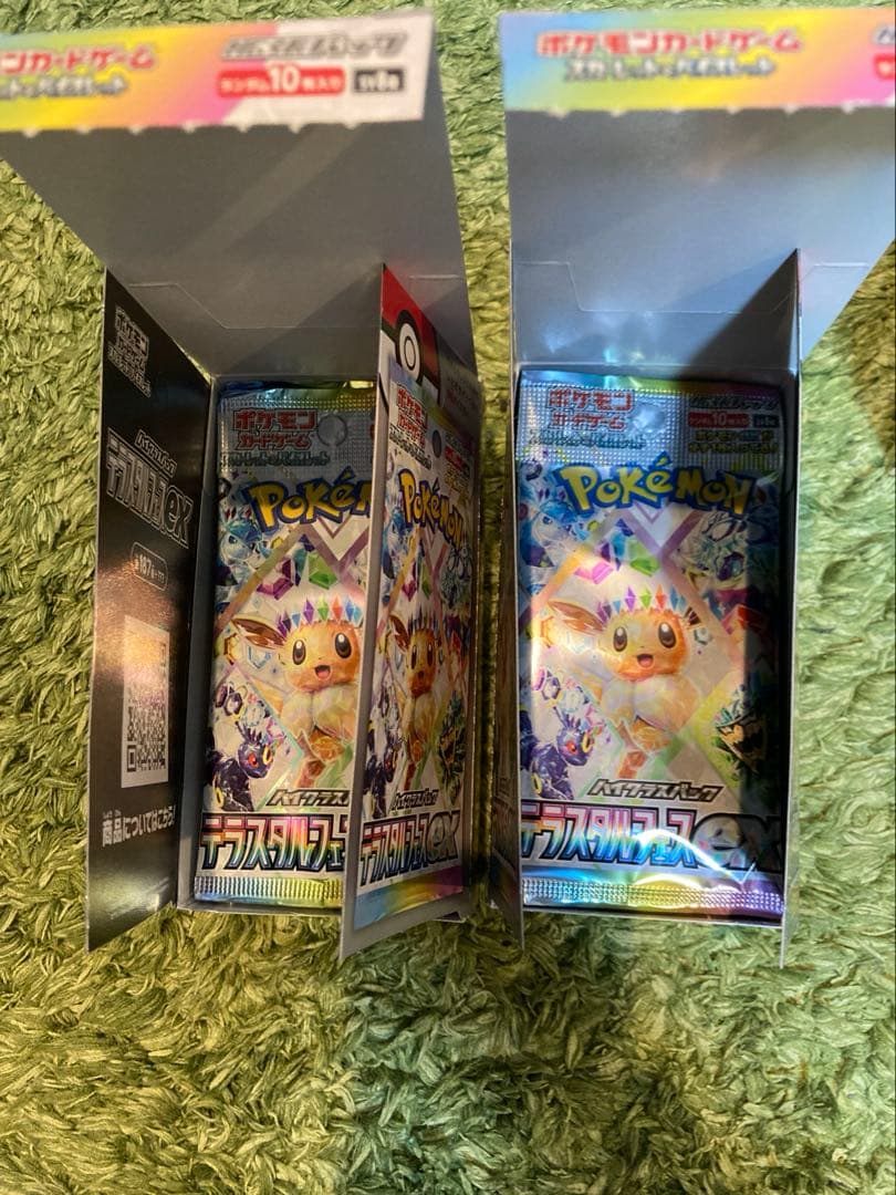 テラスタルフェスex BOXシュリンクなし　ポケモンカード　ブラッキー　イーブイ