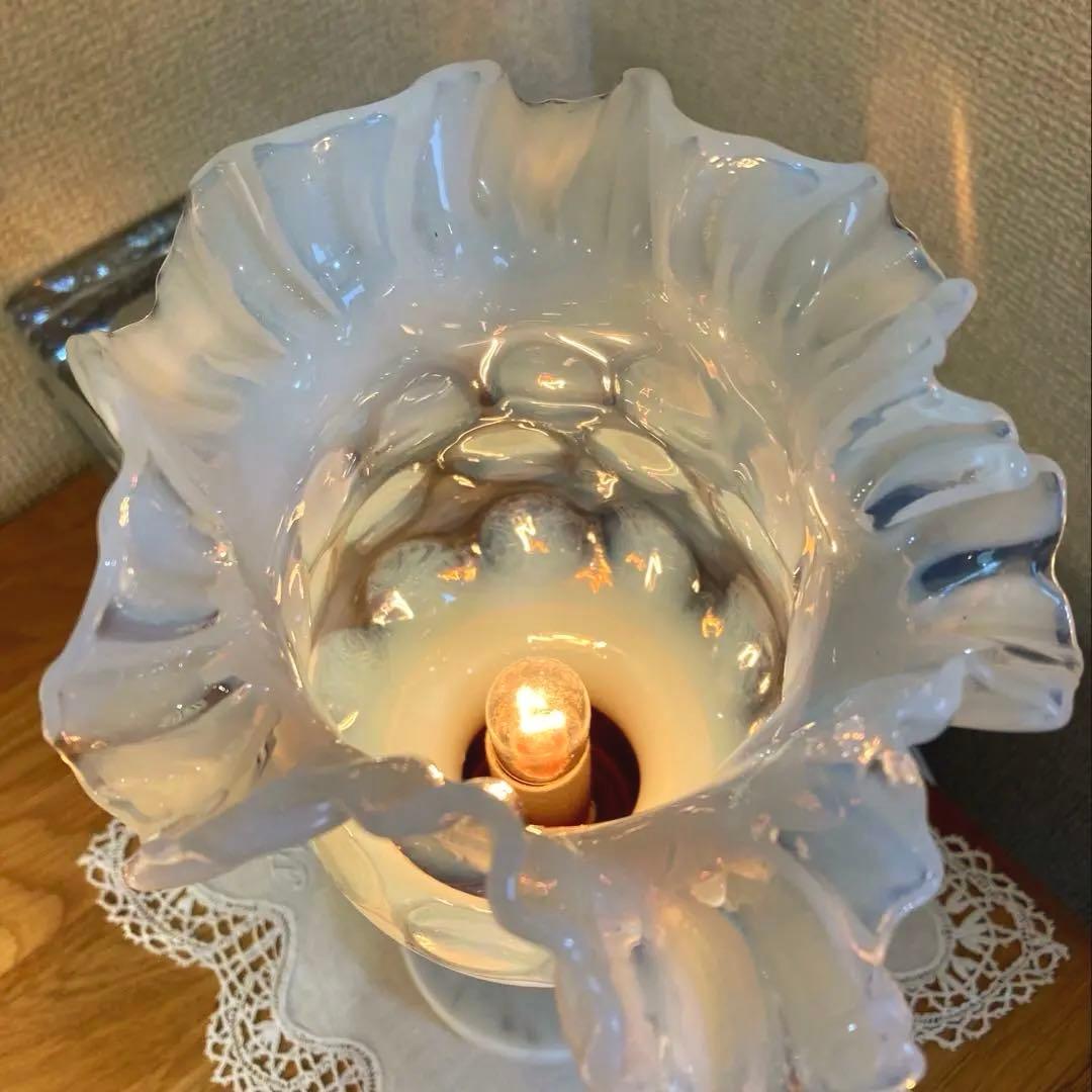 フェントン　1940年　オパールセント　ランプシェード　アンティーク