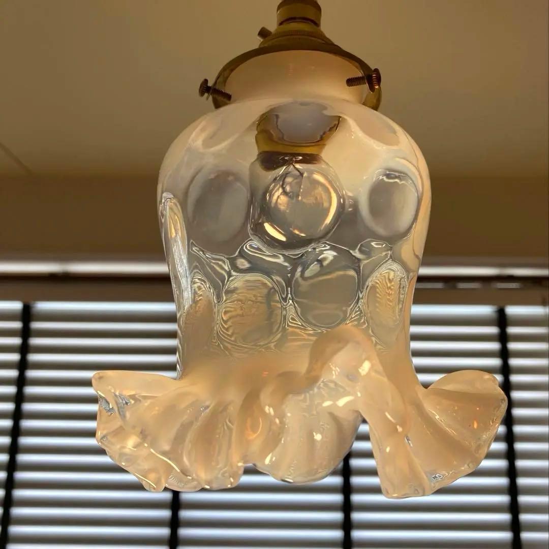 フェントン　1940年　オパールセント　ランプシェード　アンティーク