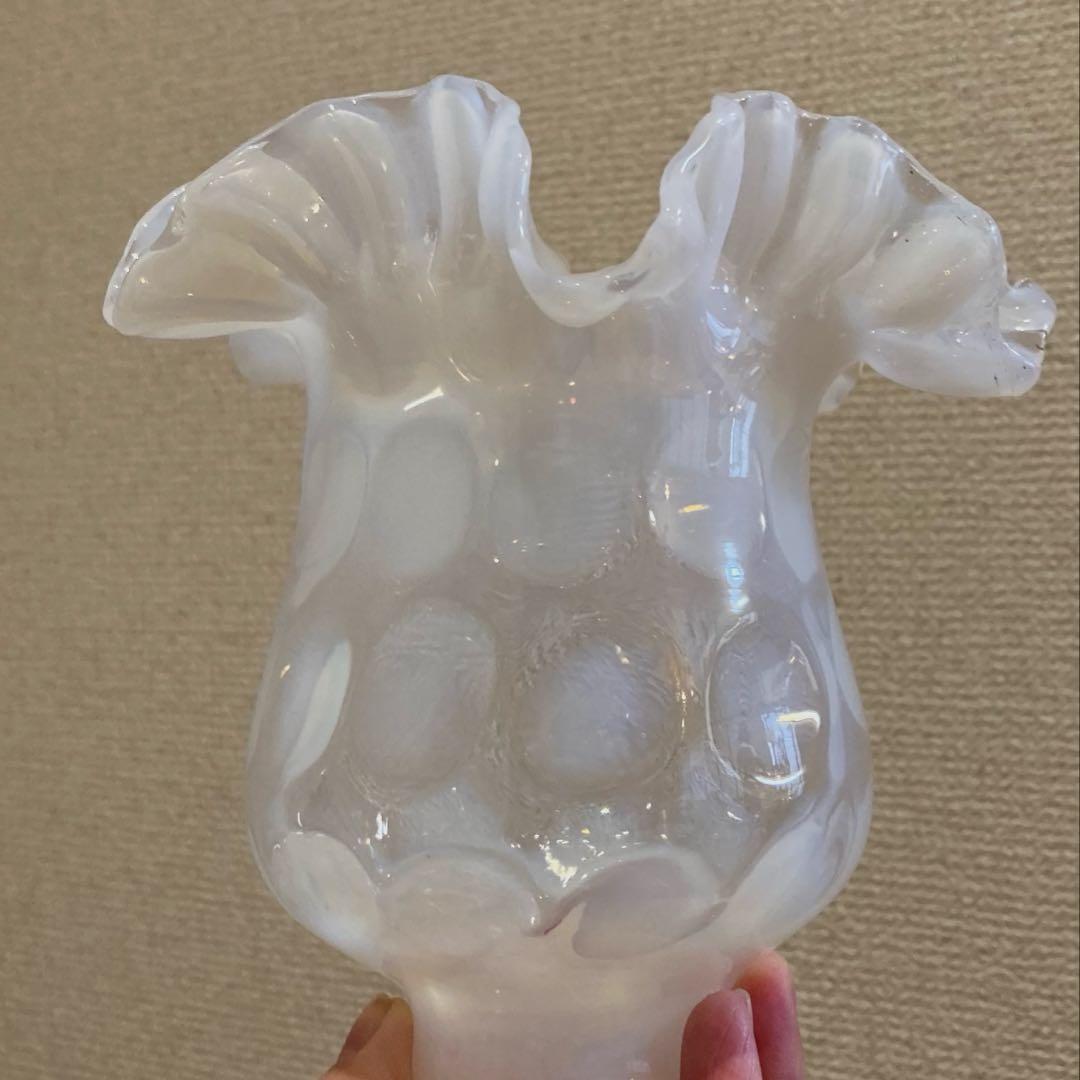 フェントン　1940年　オパールセント　ランプシェード　アンティーク