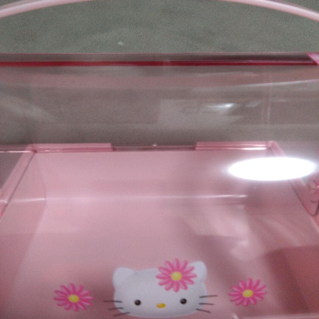 年代物　未使用品　Hello Kitty フードケース　収納ボックス ピンク