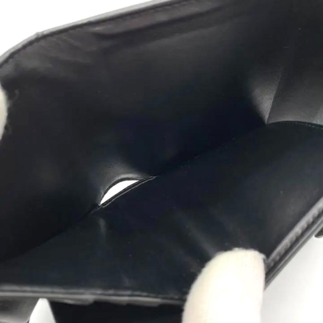 【大特価!!】セリーヌ スモールトリフォールド 財布 ブラック 鑑定済み■