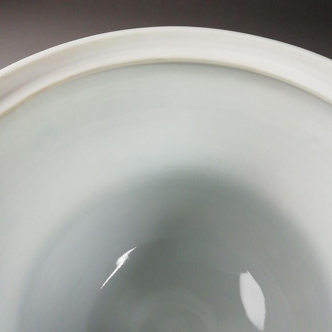 Ｔ７４３　水指　『染付　一閑人』『平安　西村徳泉 造』　共箱　茶道具