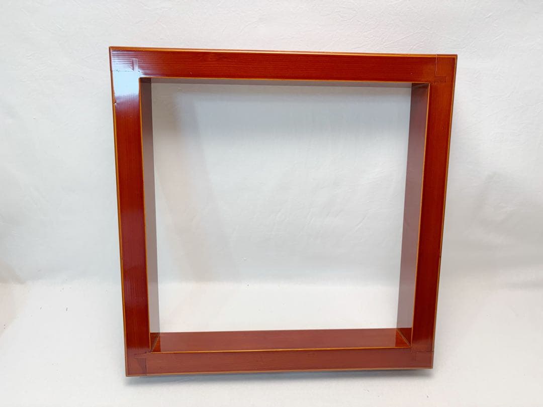 ほぼ未使用 茶道具 飛騨春慶塗 炉縁 天然木製 広間 茶室 茶席 元箱