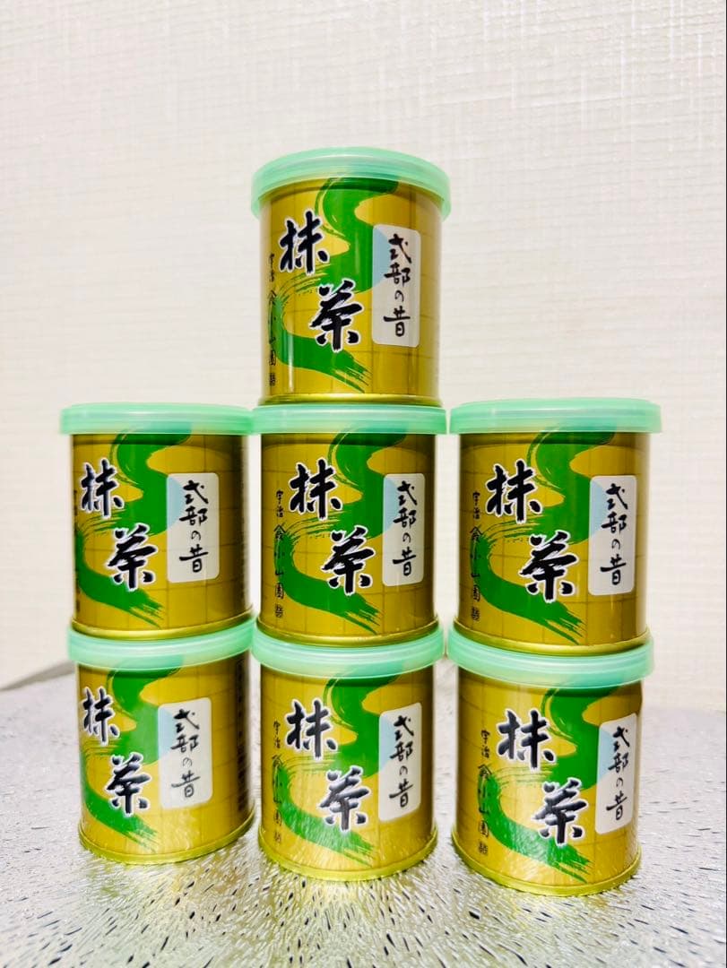 【新品・未開封】山政小山園　抹茶 式部の昔 30g缶 ×7個セット