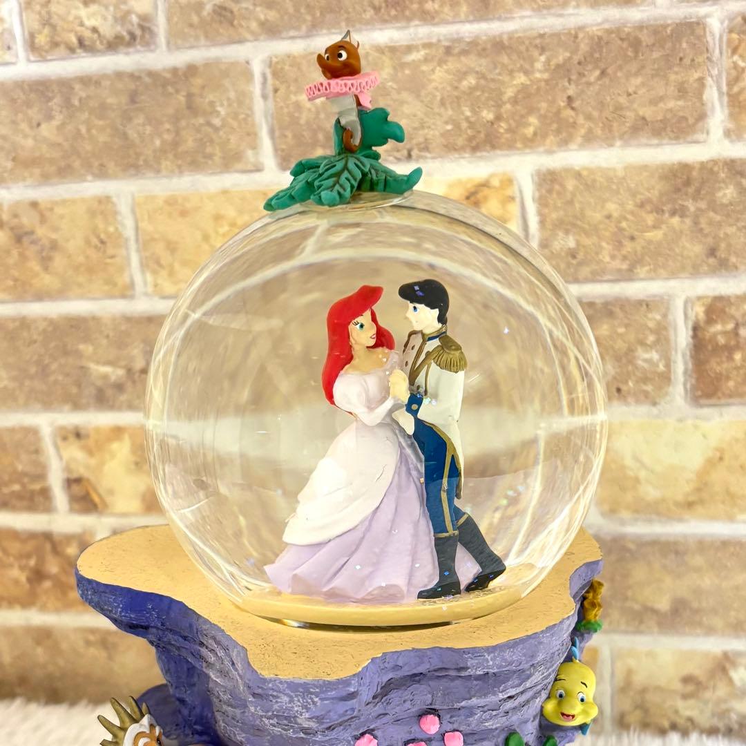 【美品】 超希少 ディズニー リトルマーメイド スノーグローブ オルゴール