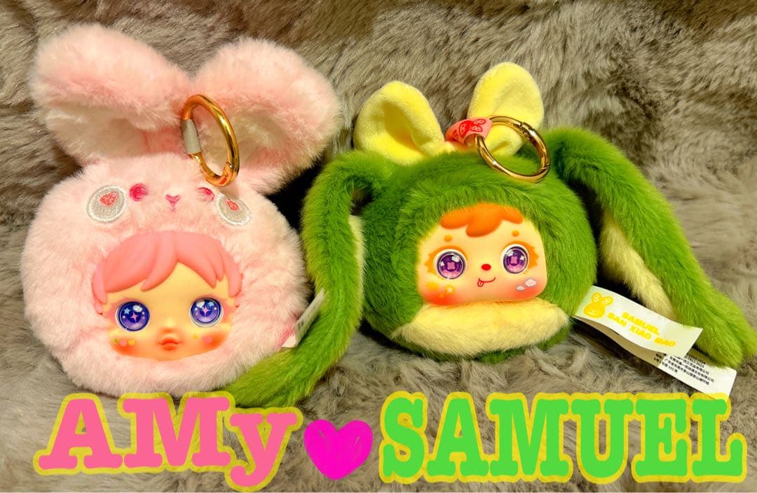 流行りの商品‼️人気♡AMy ＆ SAMUEL ぬいぐるみキーホルダー
