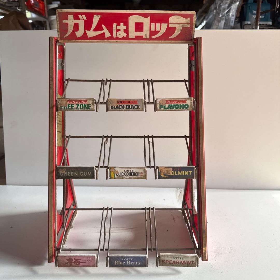 LOTTE ガムディスプレイスタンド 中型 赤