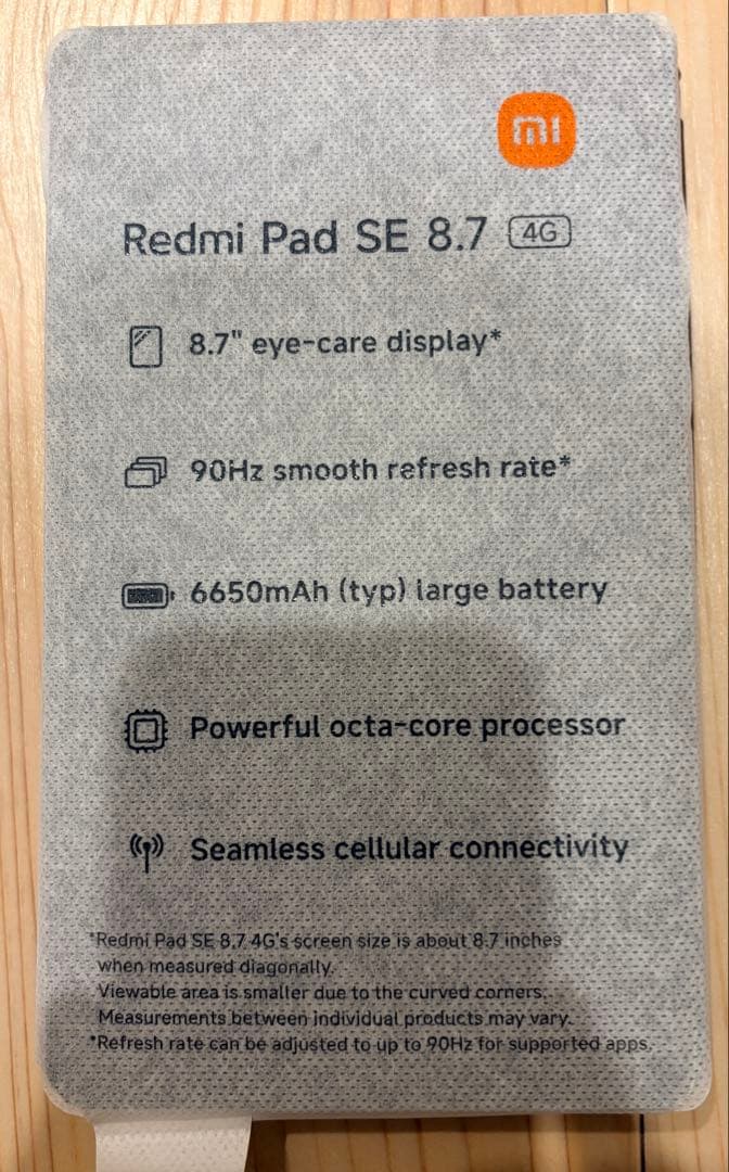 Redmi Pad SE 8.7 4G Sky Blue ケース付き