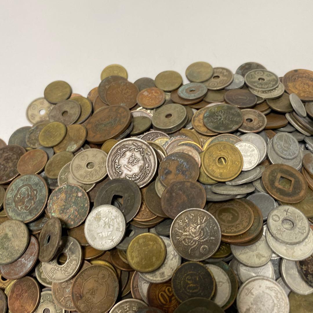 日本の古銭 明治 大正 昭和 レトロ まとめ売り 正味4.4Kg NO.53