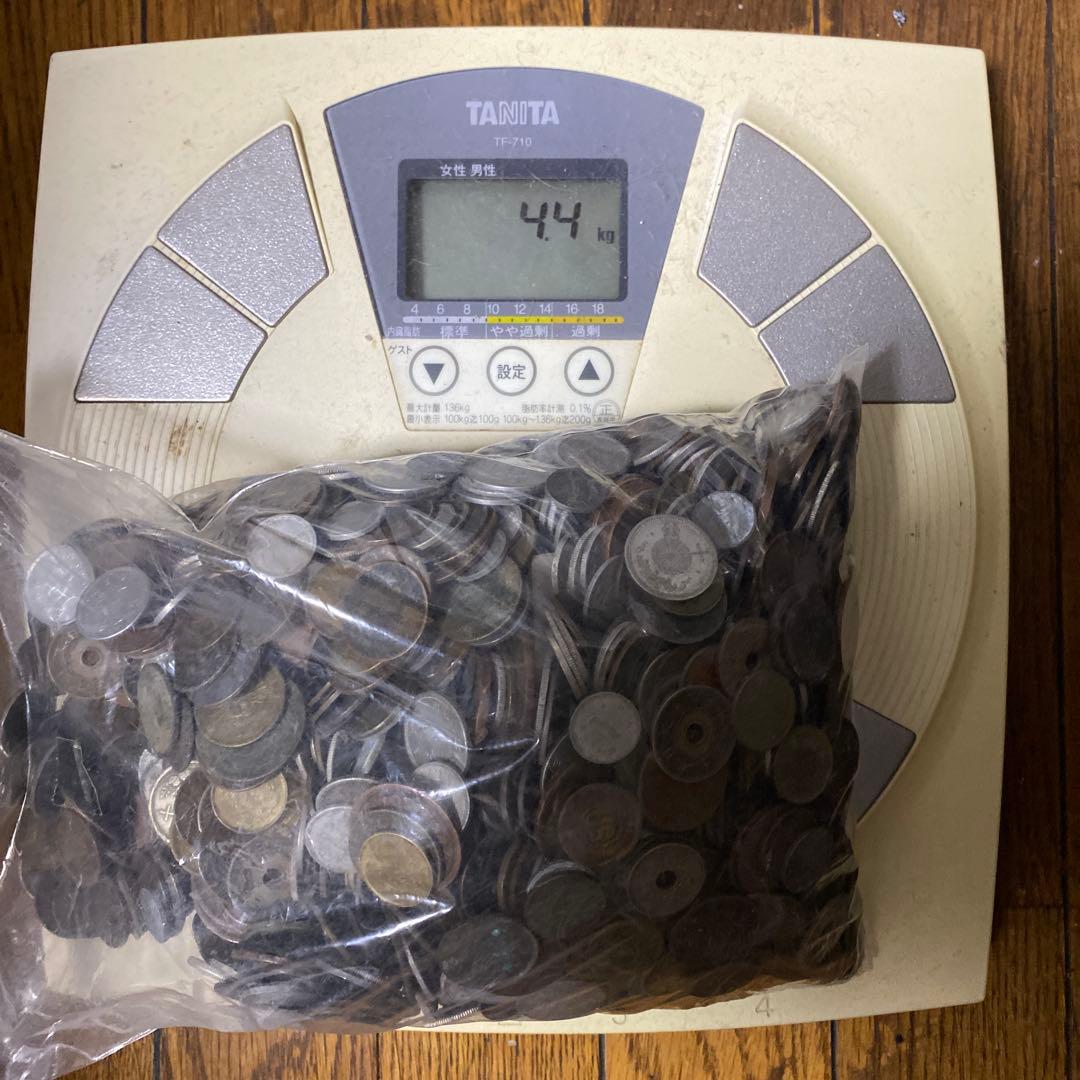 日本の古銭 明治 大正 昭和 レトロ まとめ売り 正味4.4Kg NO.53