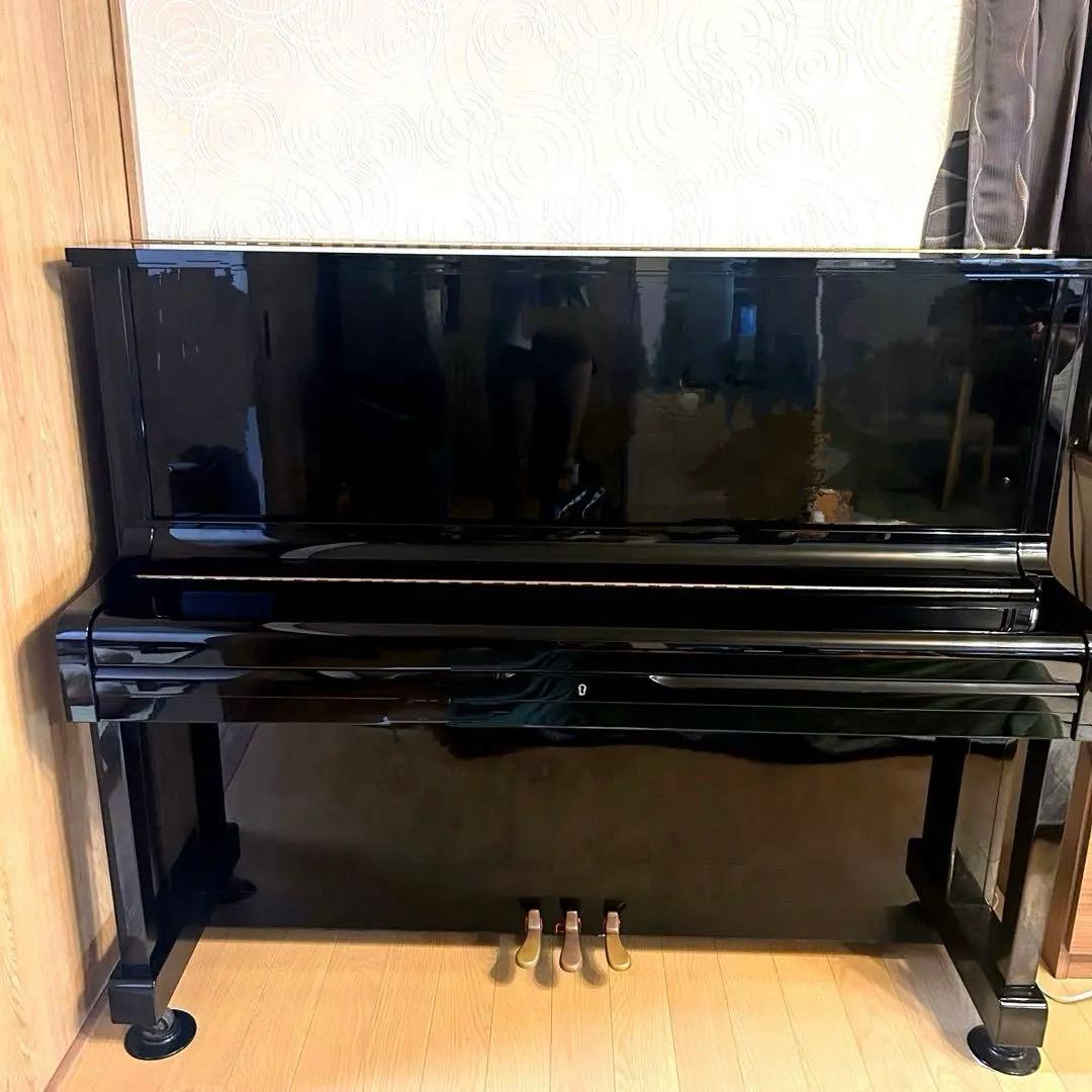 KAWAI アップライトピアノ ブラック 椅子付き