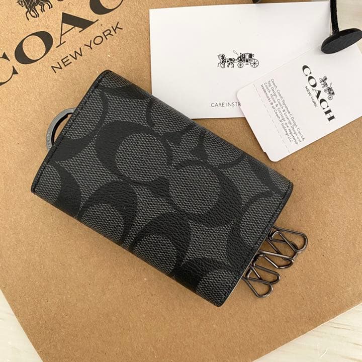 ★新品 COACH コーチ キーケース ブラック キーケース