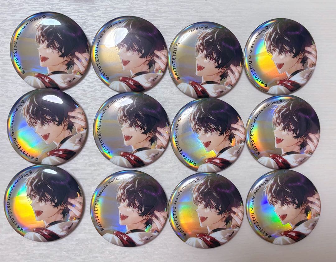 RITOTETSU Seaside Holidayランダム缶バッジ 佐伯イッテツ