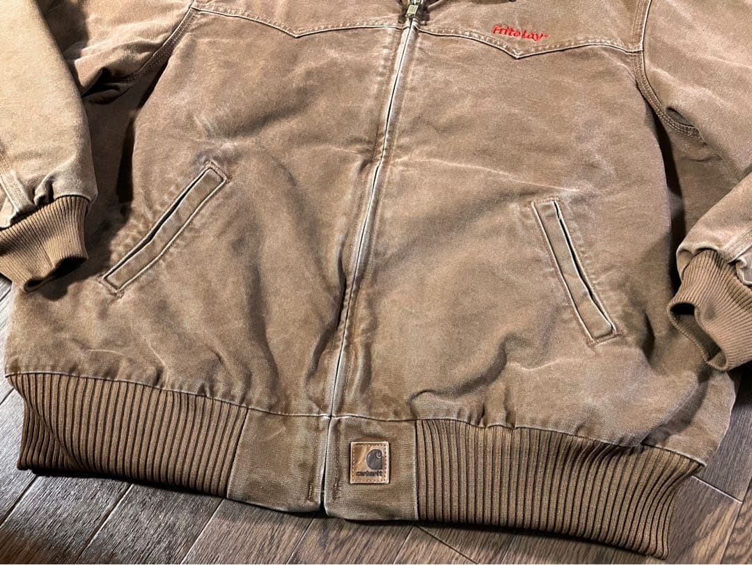 【極上フェード】00s カーハート サンタフェジャケット ブラウン 2XL 中綿