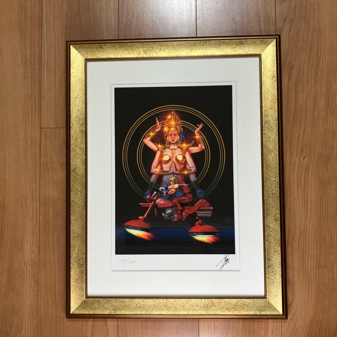 スペースコブラ　COBRA　寺沢武一　漫画家による仏の世界展の複製原画