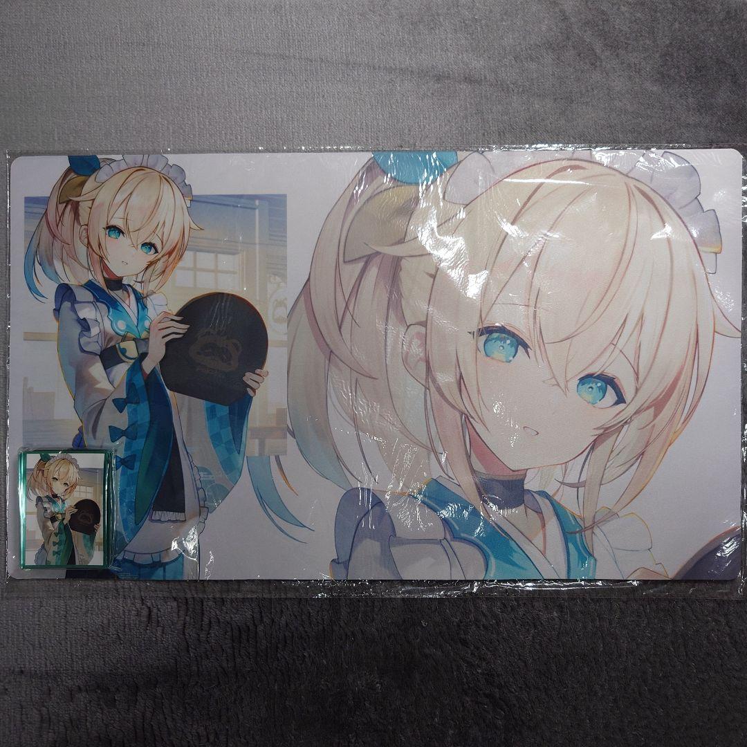 α1 ホロライブ ぽこべぇお盆&和服メイド 風真いろは スリーブ&プレイマット