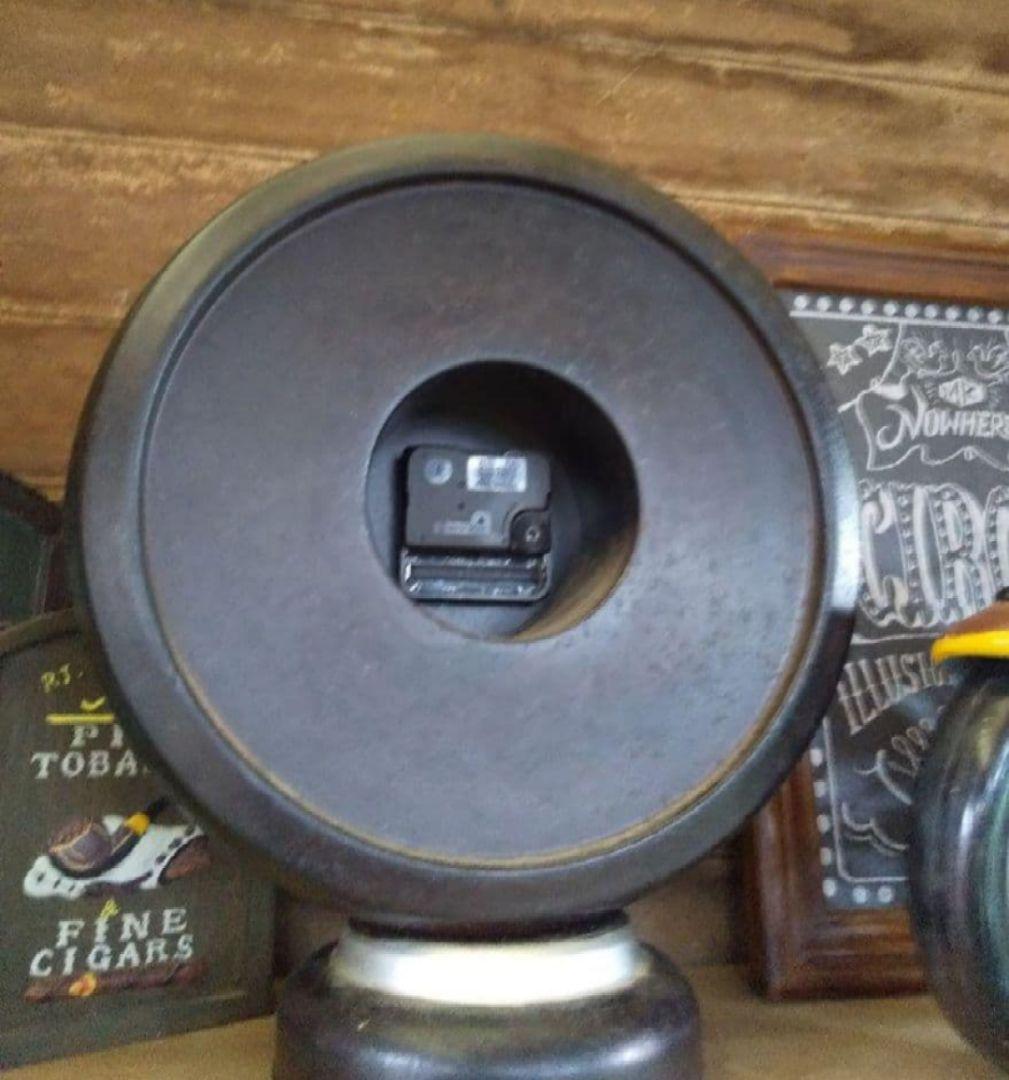 アメリカン雑貨ガスランプ型置き時計 レトロ、アンティーク風